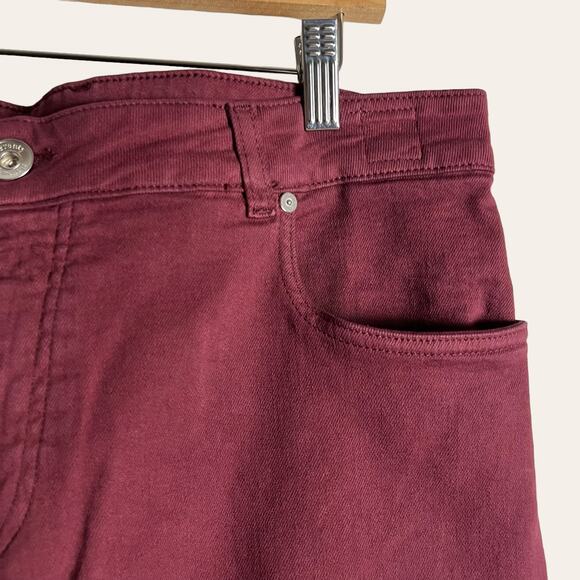 Eleventy Men’s Red Slim Fit 5-Pocket Pants Size 38 - Picture 3 of 10